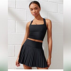 Abercrombie Your Personal Best YPB Pleated Lined Skort